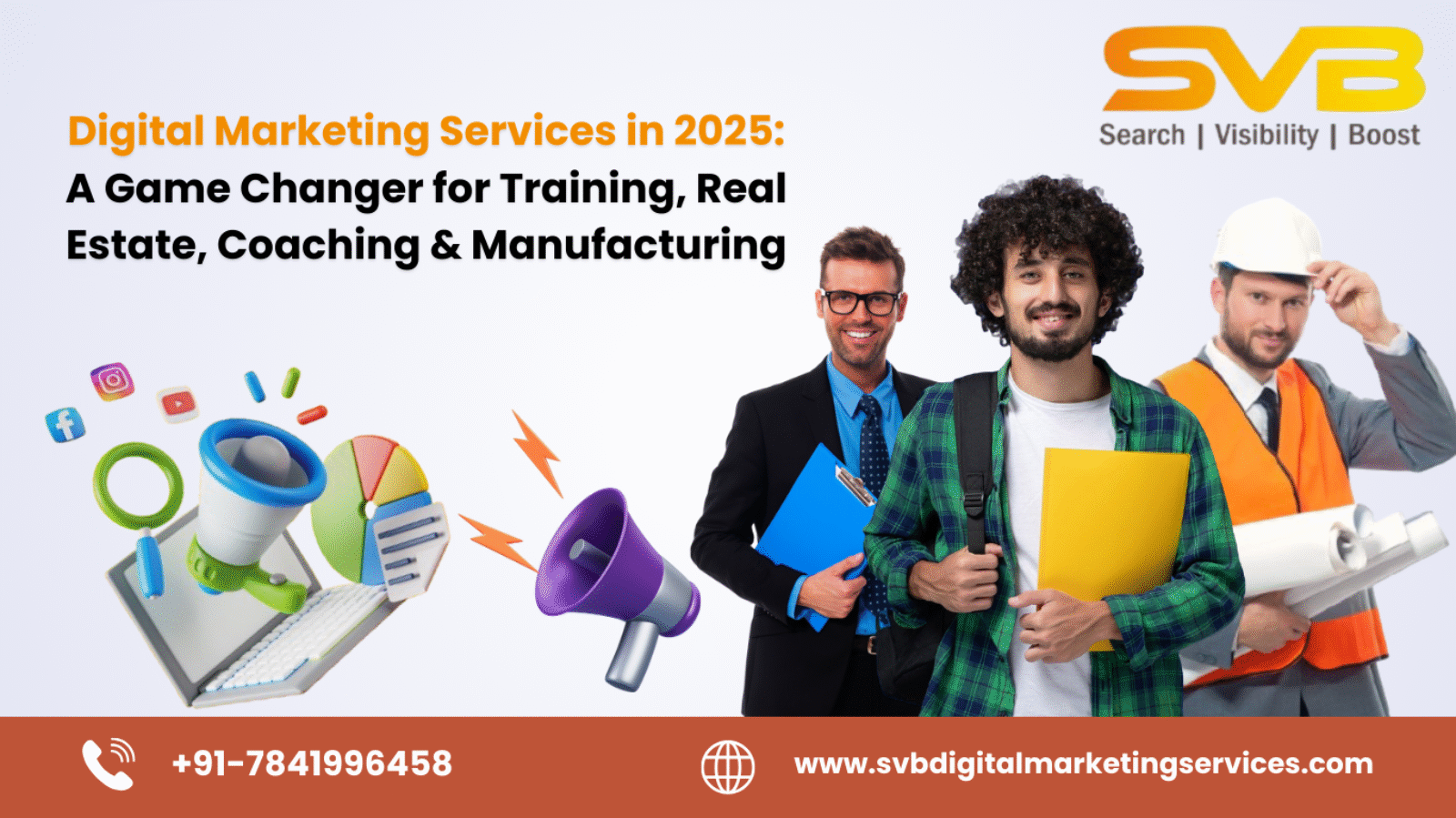 Discover how digital marketing services in 2025 are transforming Training Institutes, Real Estate, Coaching, and Manufacturing sectors through AI, automation, and hyper-personalization.