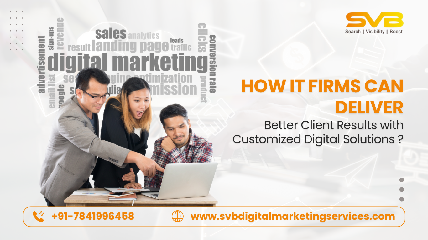 Boost IT firm performance and ROI with customized digital solutions. Discover how SEO, digital marketing, and SMM strategies drive client success.