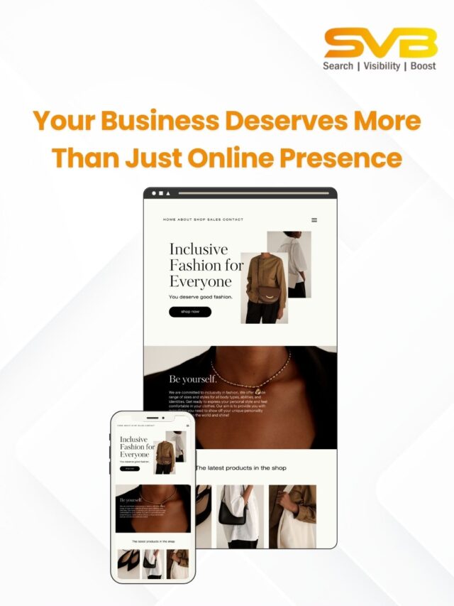 Your Business Deserves More Than Just Online Presence
