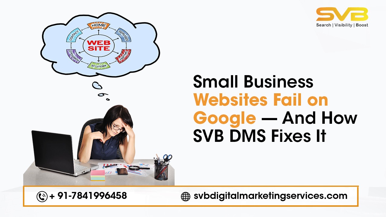SVB DMS helps small brands regain trust and visibility with a structured small business website SEO approach built for long-term success.